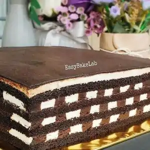 PJJ Black & White Russian Cake (1 Resepi)